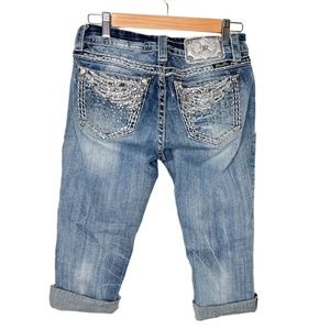 Miss Me Blue Jeans with Silver Accents